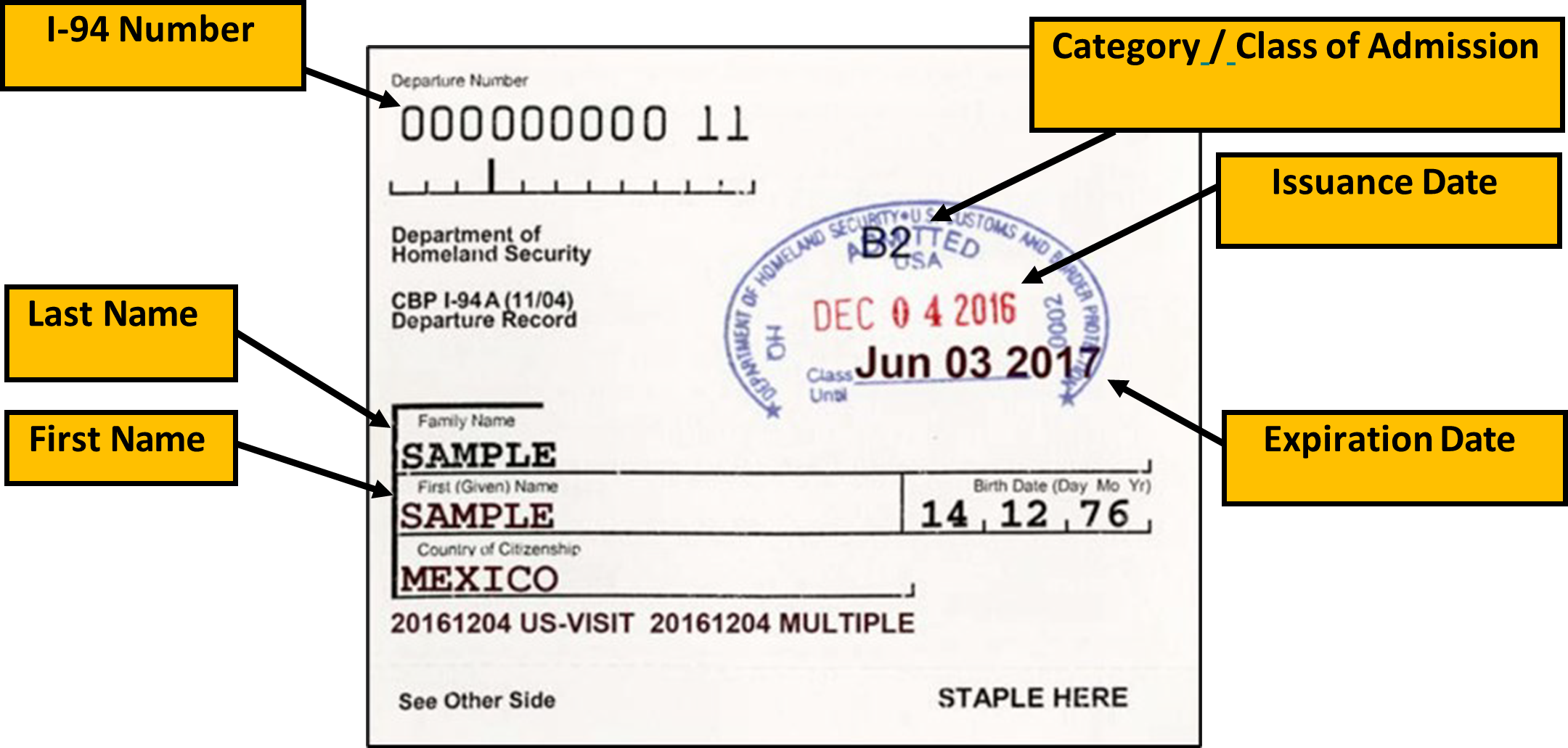 Cbp Form I 94 0508 Fill And Sign Printable Template O 5908